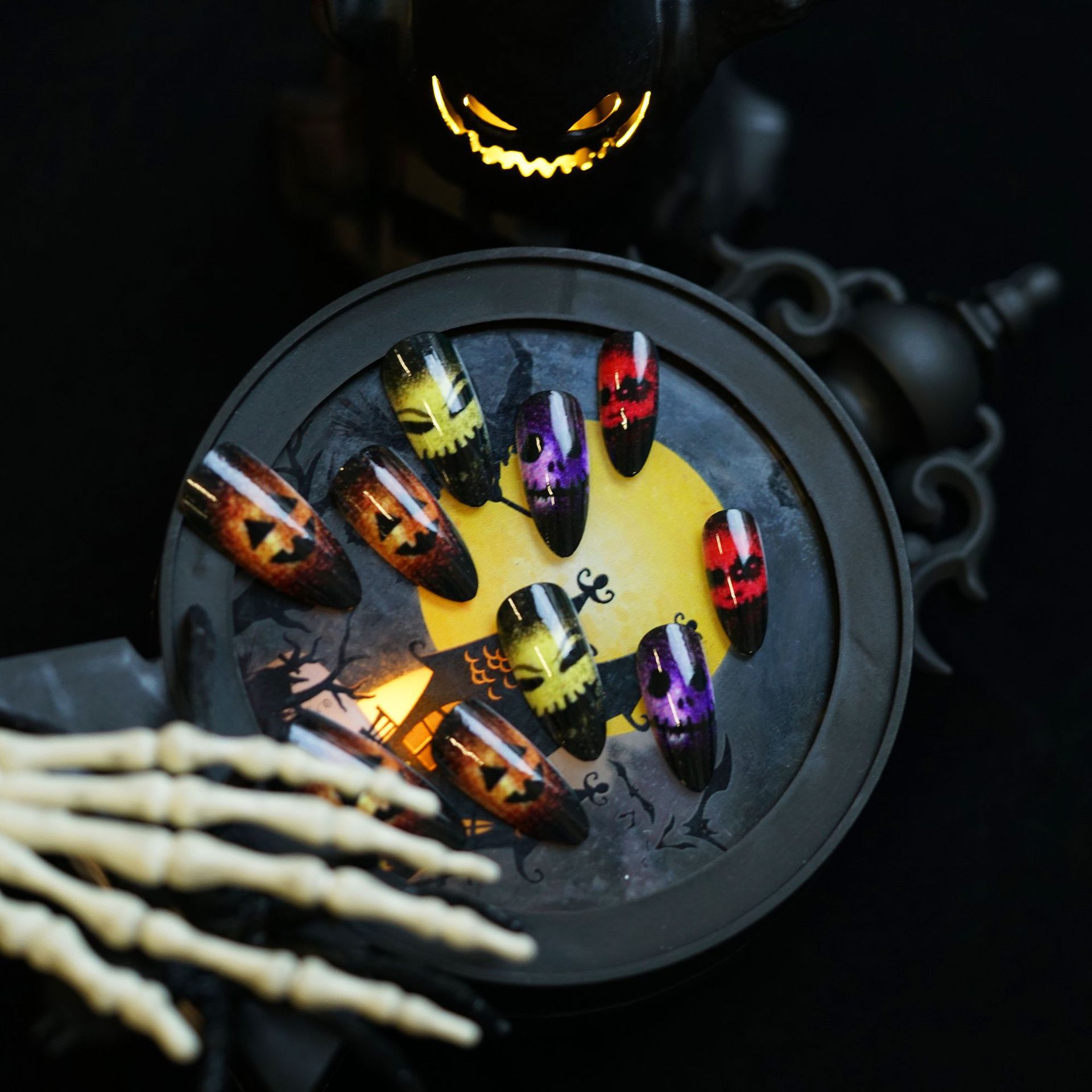 24pcs 2025 Halloween 3D Cat Ey - đánh giá và giá Resin Art Case