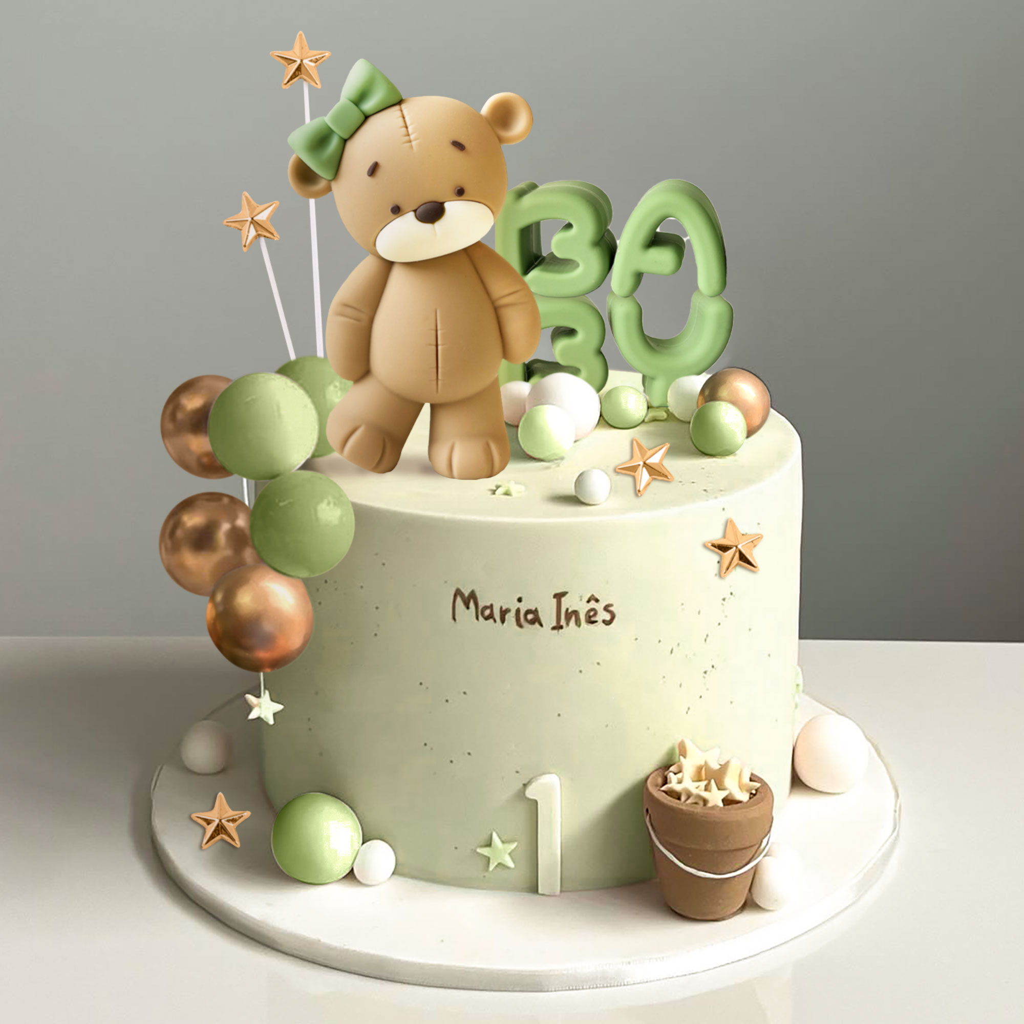 LaVenty Pink Bear Cake Decorat - đánh giá và giá Resin Art Alphabet
