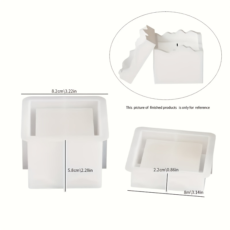 Silicone molds with lids, squa - đánh giá và giá Resin Art Case