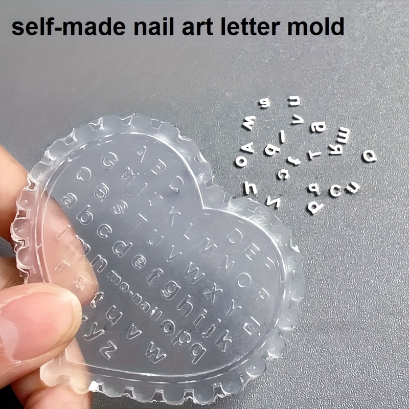 1pc Self-Made Nail Art Letter  - đánh giá và giá Resin Art Alphabet