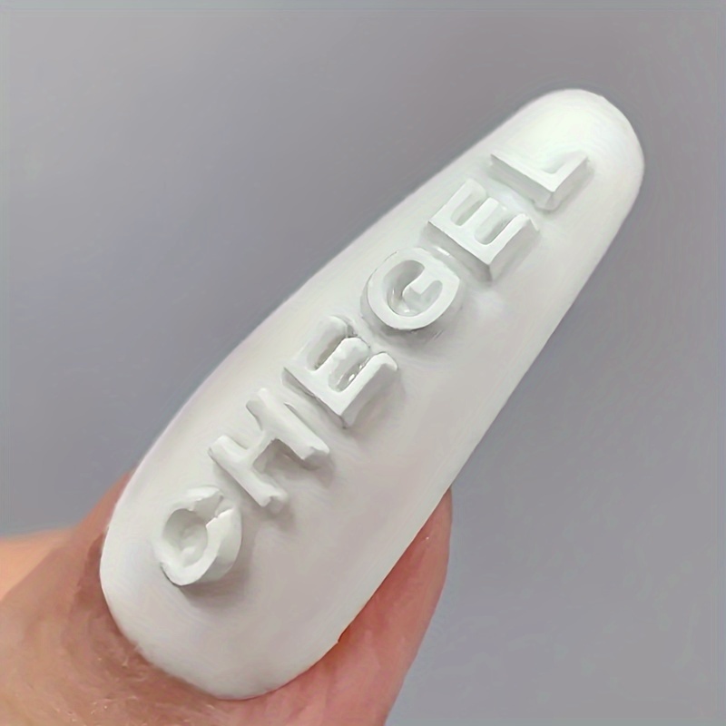 1pc Self-Made Nail Art Letter  - đánh giá và giá Resin Art Alphabet