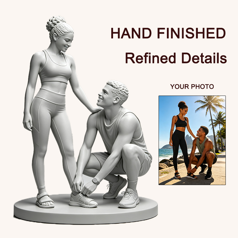 Custom 3D Printed Couple Figur - đánh giá và giá Resin Art Wedding Gift