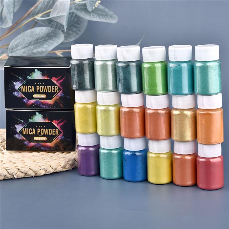 6 Pcs-Set Epoxy Resin Dye Mica - đánh giá và giá Resin Art Case