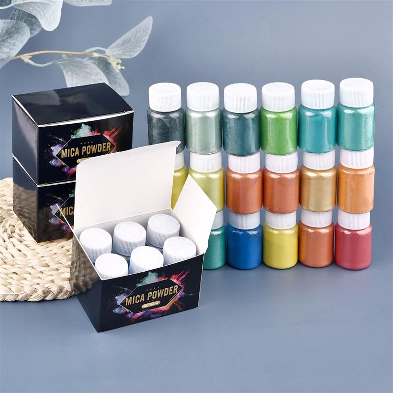 6 Pcs-Set Epoxy Resin Dye Mica - đánh giá và giá Resin Art Case