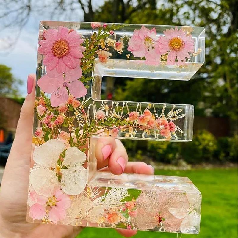 Floral 26 Letters Night Lights - đánh giá và giá Resin Art Alphabet